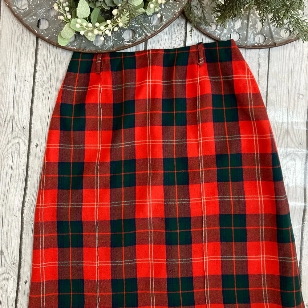 Vintage Florence Walsh Plaid Skirt